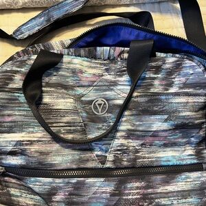 IVIVVA by Lululemon Black and Gray Duffel Bag